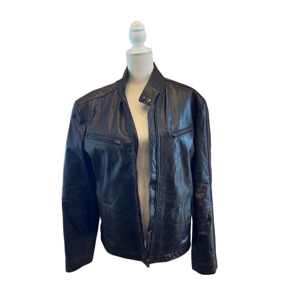 Leather‎ Vintage Custom Jacket Paris Designer - Picture 1 of 11